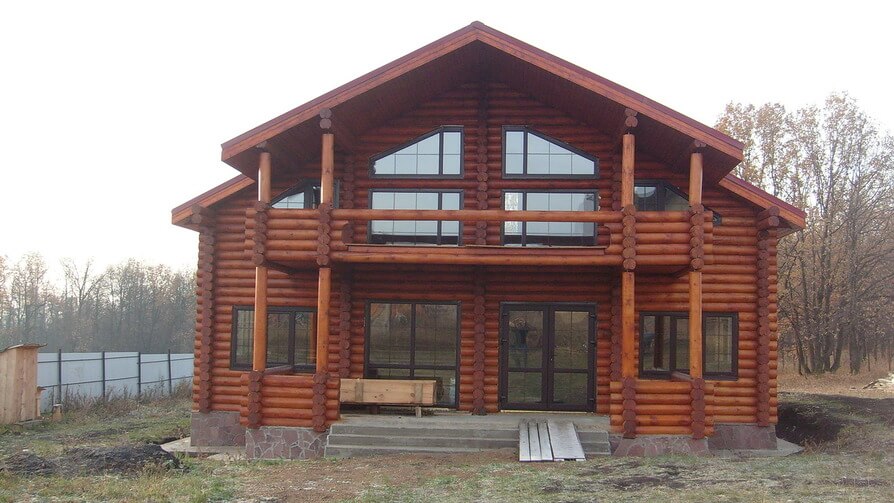 Терем-Арт Строительство дома из оцилиндрованного бревна в Кировской области